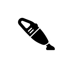 Black Glyph Compact Vacuum Cleaner Portable Design Appliance Icon