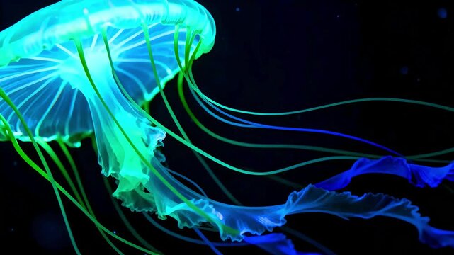 Jellyfish sea ocean marine life underwater aquatic animal nature wildlife oceanography biology translucent bioluminescent tentacles venomous stinging medusa invertebrate