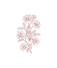 vector illustration of an abstract floral background