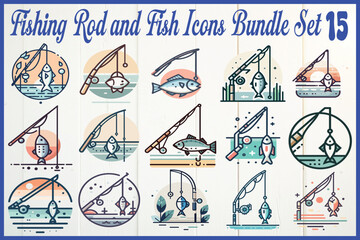 illustration of a fishing rod