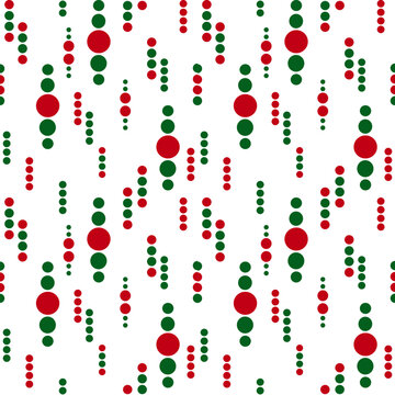 Christmas and new year pattern. Wool knitinng. Scottish plaid in red, black and green rhombuses. Traditional background of diamonds. Seamless fabric texture. Vector illustration