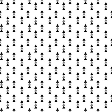 Geometric damascus ornament. Ikat border. Ethnic embroidery with leaves and monograms. Tribal vector texture. Seamless folk pattern in Aztec style.