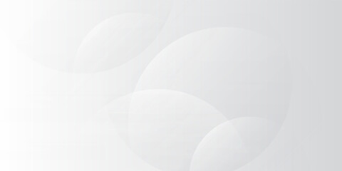 Minimal Abstract White and Gray Circles Background Clean Professional Wallpaper. Modern creative trendy design in vector illustration