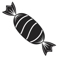 Wrapped candy silhouette festive celebration 