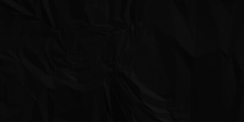 Black paper wrinkled texture for background space. Rough black paper. Paper texture, recycled creased paper background.	