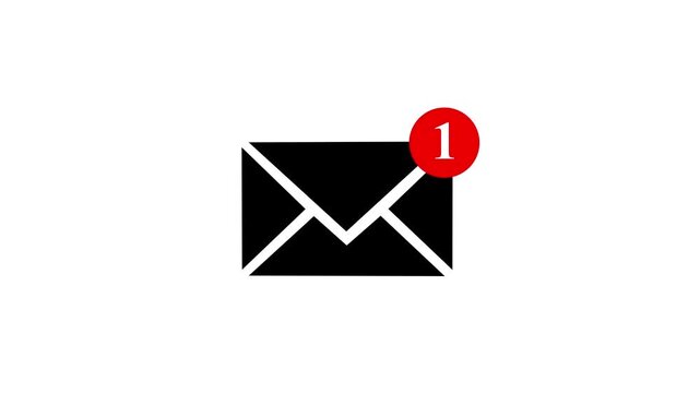 Animated Message Box Icon: Modern UI Chat Notification, SMS, Email Popup - Loopable Motion Graphics for Apps & Websites.