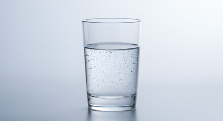 Refreshing glass of sparkling water for hydration and wellness promotion, a simple, clean drink for healthy living and thirst quenching visuals