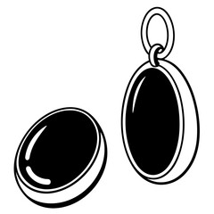 Polished gold charms studio product photography