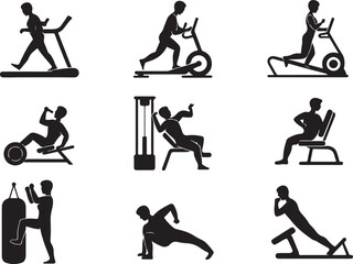 Fitness silhouette vector design