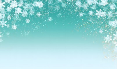 beautiful christmas background made of light cyan gradient