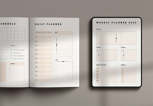 Daily Schedule Week Planner Template