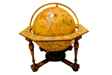  Old ancient Giant Celestial Globe  isolated on transparent background