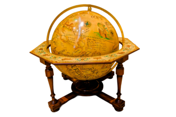  Old ancient Giant Celestial Globe  isolated on transparent background