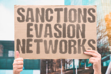 "Sanctions Evasion Networks" Countries circumvent economic restrictions systematically. SANCTIONS. EVASION. NETWORKS. COUNTRIES. RESTRICTIONS.