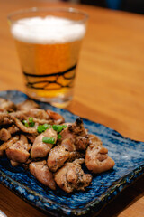 Grilled chicken and beer
