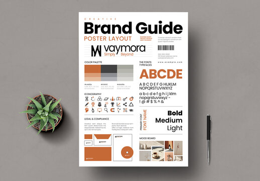 Brand Guideline Poster Layout Template
