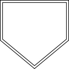 Baseball Home Plate Icon Vector represents the classic symbol of baseball gameplay, competition, and sports strategy in a clean, minimal, and modern outline design capturing its importance in scoring.