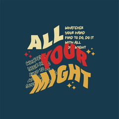 all your might slogan simple ...