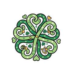 Clover Ornament Symmetric