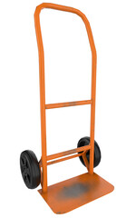 Dolly cart industrial 3D render isolated illustration