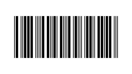 Isolated Black Barcode on White Background Illustration PNG