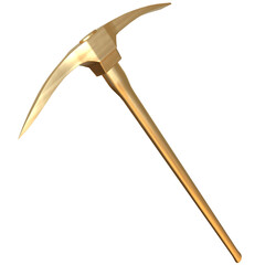 Pickaxe isolated 3d rendered illustration