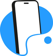 Smartphone Icon for Mobile Power Concept