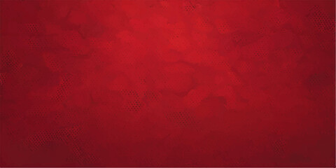 Vintage red grunge paper texture with a dark aged paint pattern and old grungy material design for a rustic Christmas backdrop or retro canvas wallpaper