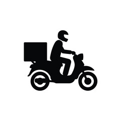 Scooter Rider in Motion on City Streets Illustration