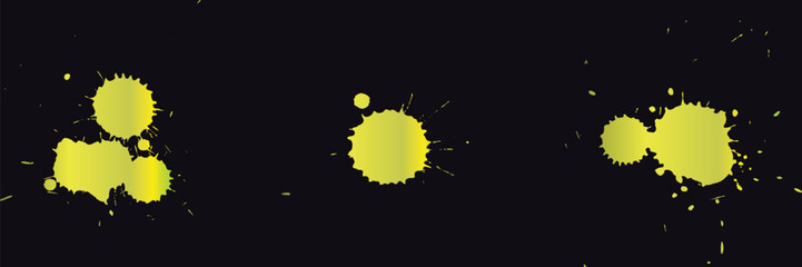 beautiful paint brush shape stroke design illustration on black background