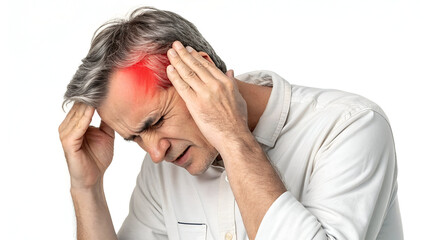 Fototapeta premium headache with red glow