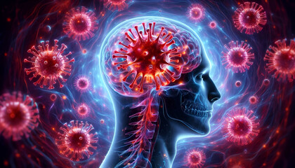 virus attack on human brain