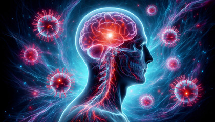 virus attack on human brain