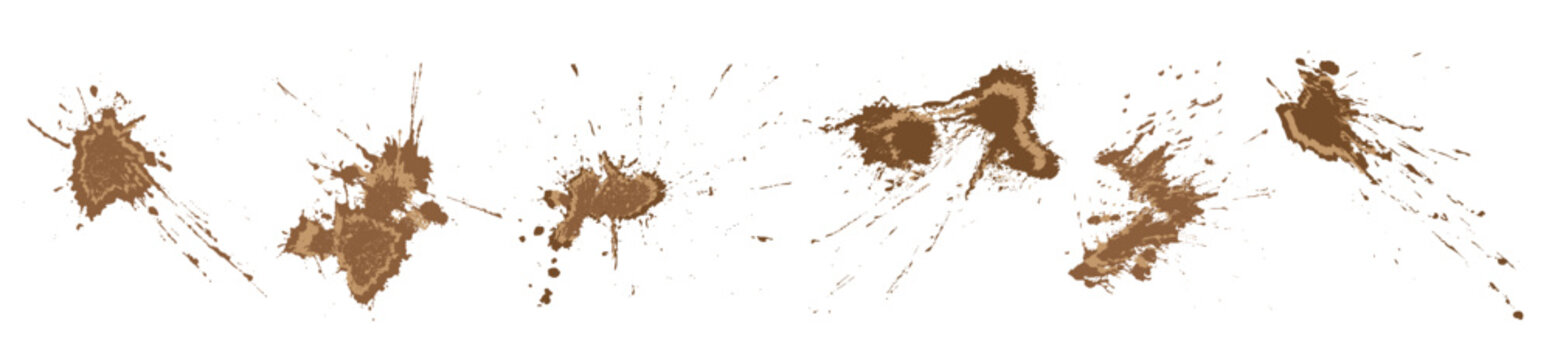 vector grunge mud splatters 
