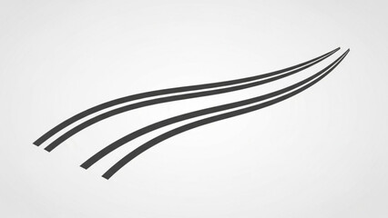 Sleek curved lines in stylish monochrome simplicity, perfect for modern designs and minimalist layouts, bring a touch of elegance to your visuals