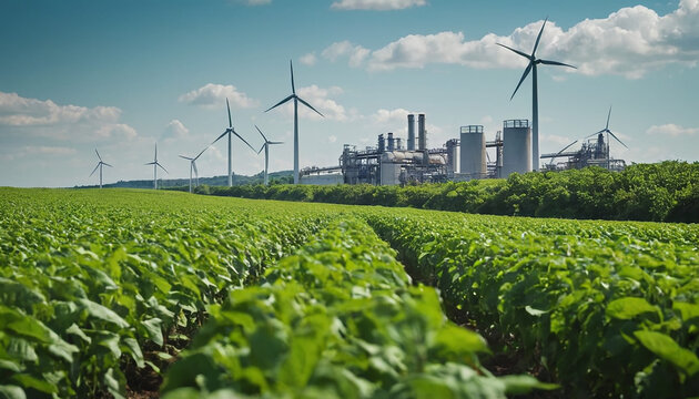 Sustainable agriculture a vibrant soybean field in a rural setting concept soybean farming sustainable agriculture rural landscapes crop cultivation environmental conservation
6