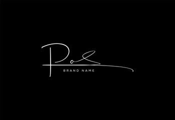 PO letter beauty cursive handwriting logo. vector logo| abstract logo| minimalist logo| brand identity| calligraphy design.
