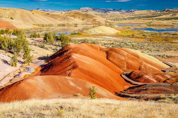 Painted Cove Trail at John Day Fossil Beds National Monument at Sunrise
