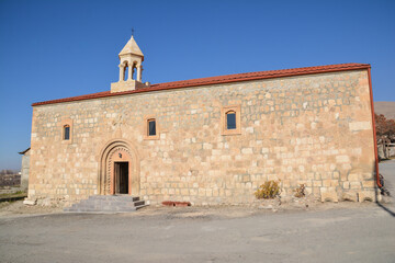 Monastery in the mountains. Church in nature. Armenian Apostolic Church. Christianity in Armenia. Beautiful temple. Religious architecture