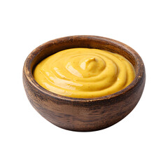 Mustard Delight Golden Yellow Sauce in a Rustic Bowl Condimen