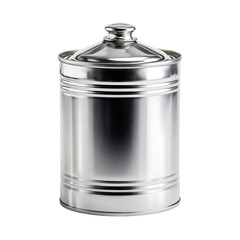 Silver Metal Food Can
