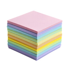 Stack of pastel colored sticky notes