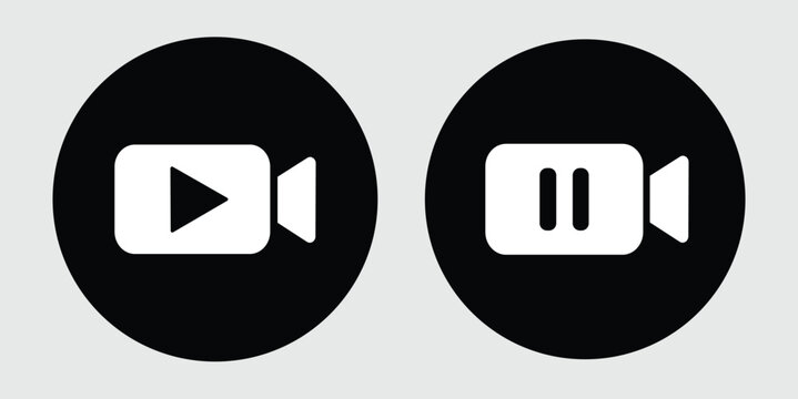 video camera vector icon. video camera icon for streaming. facetime icons. video call sign. video recording sign. camcorder sign. movie sign
