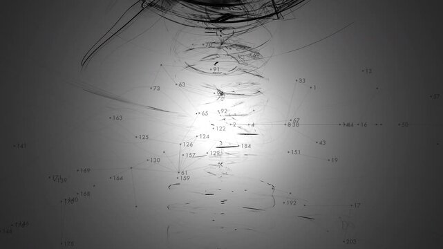 Animated blueprint design sketch drawing with monotone stylised background