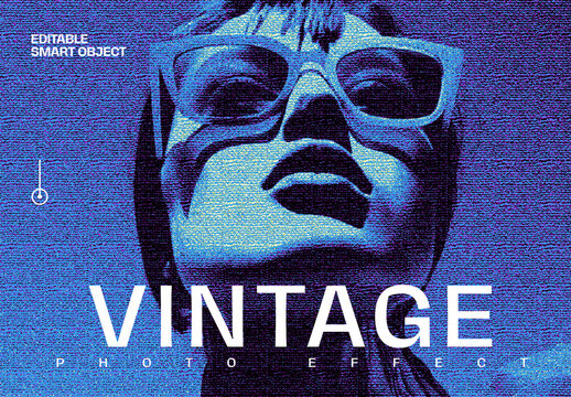 Engraved Photo Effect Mockup