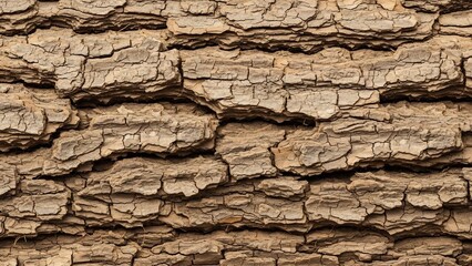 Close-up of rough tree bark texture with deep furrows.