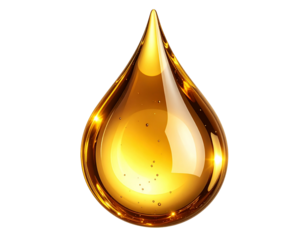 Shiny Liquid Gold Droplet Slow-Falling, Macro Realism, Transparent Background (2)