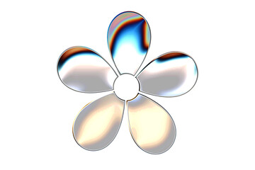 iridescent flower illustration
