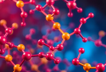 Vibrant abstract chemical structure background,  wallpaper,  graphic