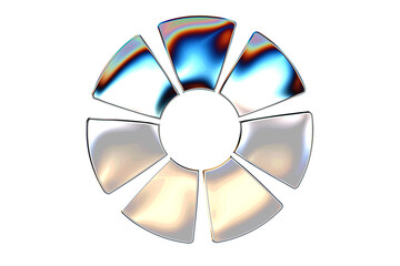 iridescent flower illustration